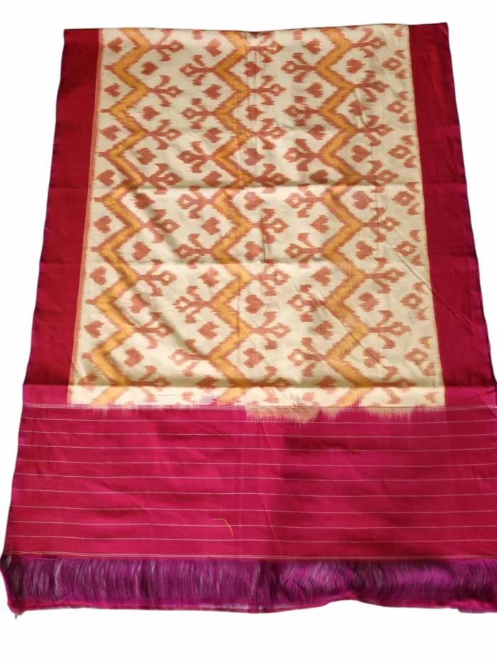 Handloom Ikat Dupatta – Soft Cotton Wrap for Women