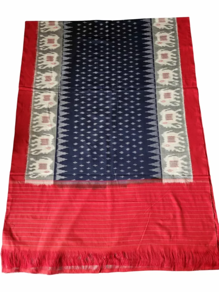 Handloom Ikat Dupatta – Soft Cotton Wrap for Women