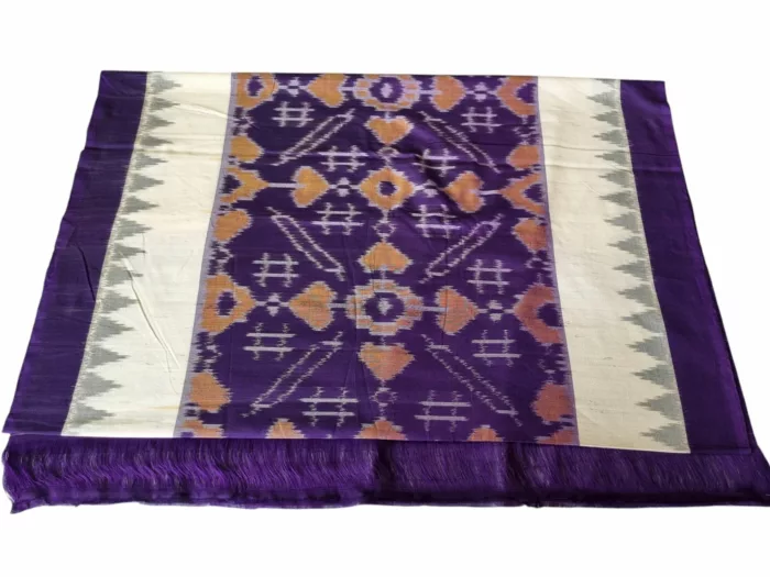 Handloom Ikat Dupatta – Soft Cotton Wrap for Women