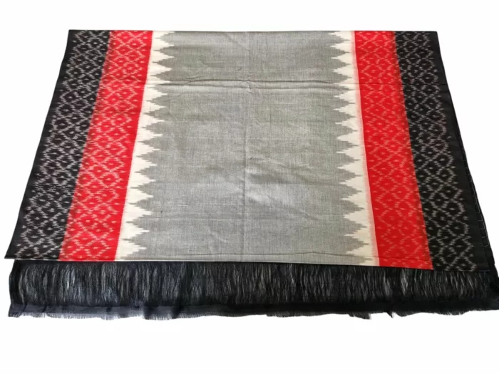 Handloom Ikat Dupatta – Soft Cotton Wrap for Women