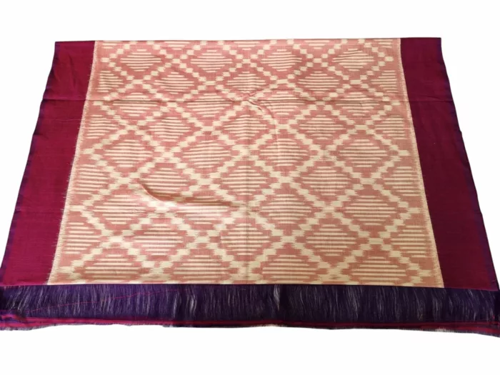 Handloom Ikat Dupatta – Soft Cotton Wrap for Women