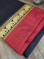 Narayanpet Cotton Saree with Small Border - Image 3