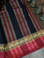 Narayanpet Cotton Saree with Small Border - Image 4