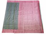 kat Mercerised Cotton pochampally Saree with Matching Blouse