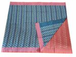 Mercerised Cotton Pochampally Saree with Traditional Ikat Weave - Image 2