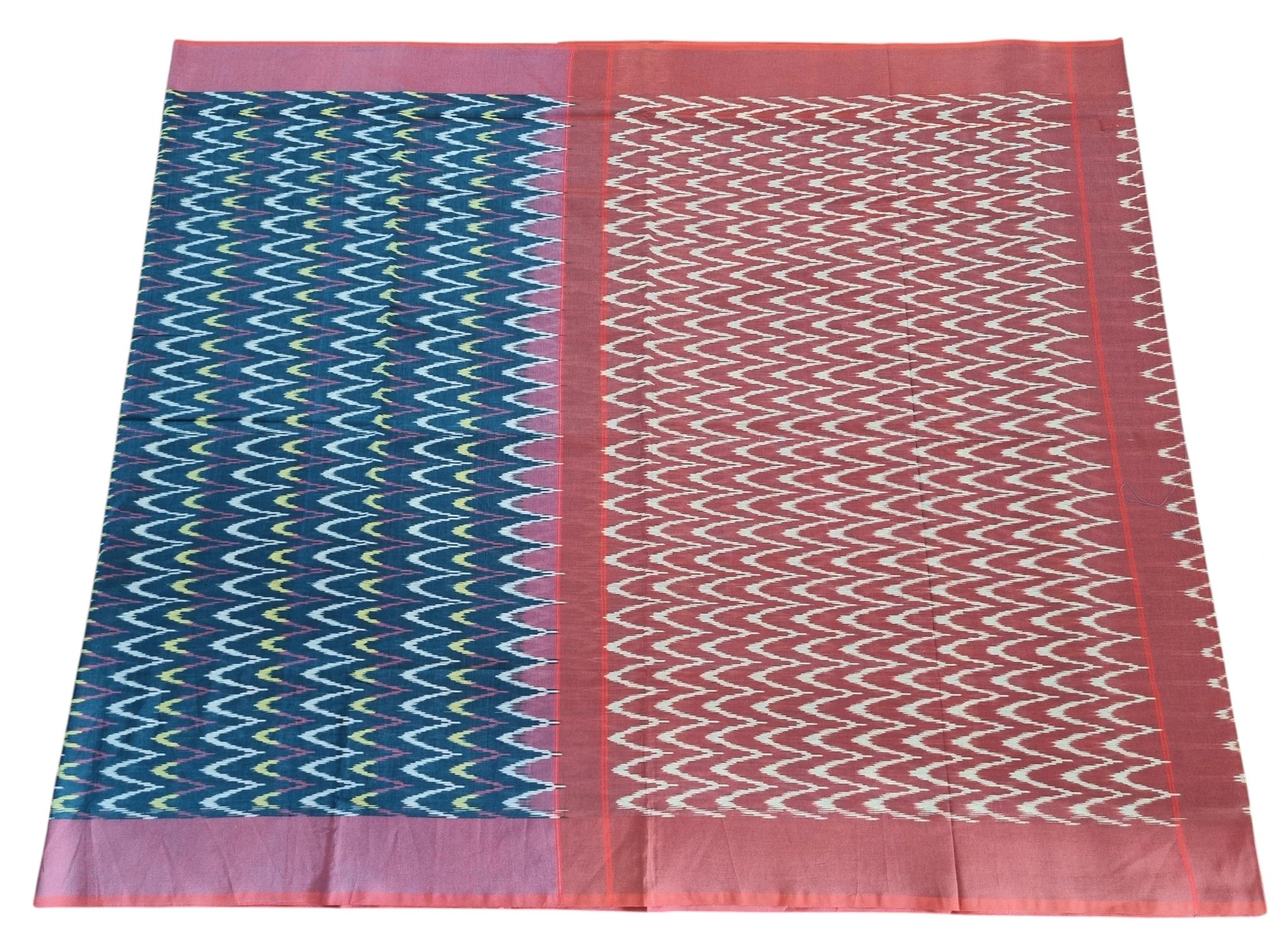 2025/08/1000386883.jpg Mercerised Cotton Pochampally Saree with Traditional Ikat Weave - Image 1