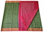 kat Mercerised Cotton pochampally Saree with Matching Blouse - Image 3