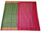 Handwoven Pochampally Ikat Cotton Saree with Matching Blouse"