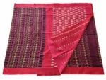 kat Mercerised Cotton pochampally Saree with Matching Blouse - Image 2