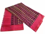 kat Mercerised Cotton pochampally Saree with Matching Blouse - Image 4