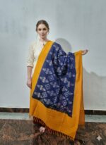 Pure Cotton Pochampally Dupatta handwoven - Image 2