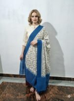 Pure Cotton Pochampally Dupatta handwoven - Image 2