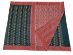 kat Mercerised Cotton pochampally Saree with Matching Blouse - Image 3