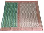 kat Mercerised Cotton pochampally Saree with Matching Blouse