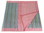 kat Mercerised Cotton pochampally Saree with Matching Blouse - Image 3