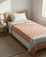 Handloom Bedsheet Single Cot 5 by 7 Feets - Image 2