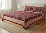 Authentic Pochampally Ikat Bedsheet – King Size 9x7 ft with 2 Pillow Covers | Handwoven