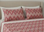 Authentic Pochampally Ikat Bedsheet – King Size 9x7 ft with 2 Pillow Covers | Handwoven - Image 2