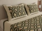 Authentic Pochampally Ikat Bedsheet – King Size 9x7 ft with 2 Pillow Covers | Handwoven - Image 2