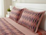 Authentic Pochampally Ikat Bedsheet – King Size 9x7 ft with 2 Pillow Covers | Handwoven - Image 2