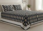 Authentic Pochampally Ikat Bedsheet – King Size 9x7 ft with 2 Pillow Covers | Handwoven