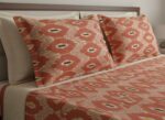 Authentic Pochampally Ikat Bedsheet – King Size 9x7 ft with 2 Pillow Covers | Handwoven - Image 2
