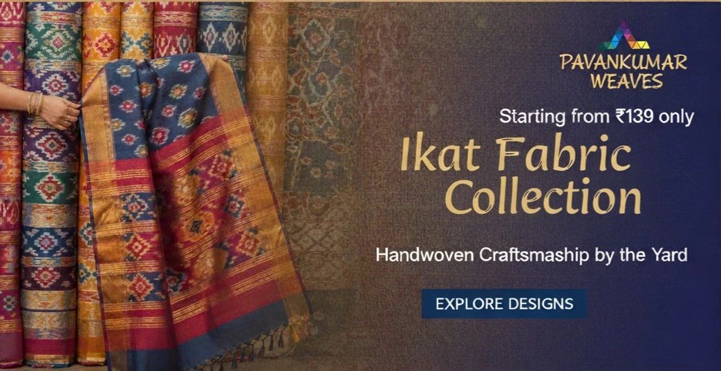 26 Ikat fabric - PAVANKUMARWEAVES