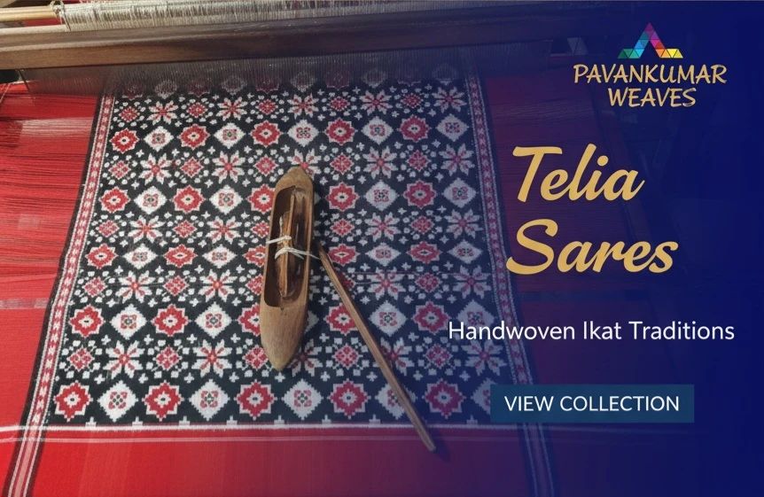 Double Ikat Sarees - PAVANKUMARWEAVES